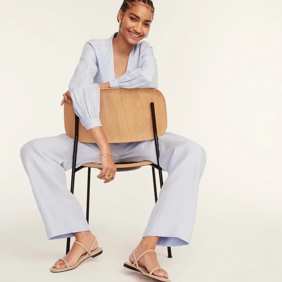 NEW J. Crew Menorca Padded Slingback Leather Flat Sandals Size 8.5 - Picture 7 of 7